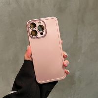 MAGOOER เคสครอบโทรศัพท์สีทึบ TPU ฟิล์มกันรอยผิวด้านสำหรับ iPhone 14และ13 Pro สูงสุด12เลนส์กล้องถ่ายรูปสำหรับ iPhone 11