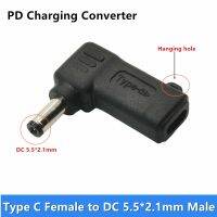 90 Degree USB 3.1 USB-C Type-C Bus to 5.5x2.1mm DC Power Supply Plug Converter Bus with PD Simulation Trigger