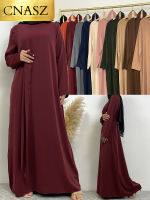 Hot Selle ผู้หญิงมุสลิม abaya กับกระเป๋าอิสลามสบายๆและเรียบง่ายยาวชุดโมร็อกโก caftan ผู้หญิงดูไบ abaya รอมฎอน Black