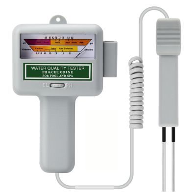 2-In-1 PH Chlorine Meter 0.5-6.0Ppm CL2 Level Tester Pool Water Quality Monitor Handheld Analyzer for Swimming Pool