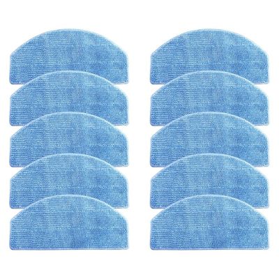 10Pcs Washable Mop Cloth for Tikom G8000 Pro/ Honiture G20 Vacuum Cleaner Replacement Mop Pads Household Cleaning
