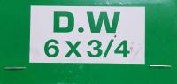 สกรูเกลียวปล่อย หัว F ขนาด # 6 x 3/4 นิ้ว สีดำ (ปลายแหลม) น้ำหนัก 1KG