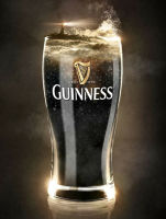 Guinness Glass Retro ป้ายโลหะวินเทจ/มนุษย์ถ้ำ/บาร์/ผับ