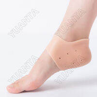 YUANTA ป้องกันผิวส้นเท้าแตก ซิลิโคนสวมส้นเท้า แบบรูระบายอากาศ Silicone Heel Protector