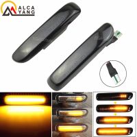 2pcs Smoked Black Led Dynamic Turn Signal Light Side Fender Marker Sequential Indicator Lamp Trim For BMW 3 Series E46 1997-2001 Bulbs  LEDs HIDs