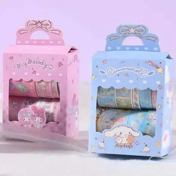 10Roll/Pack Sanrio Washi Tape Mymelody Kuromi Cinnamoroll Pom Pom