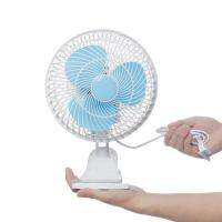 พัดลมพกพา Mini Fan 8นิ้ว หมุน ส่ายได้ ตั้งโต๊ะ ตั้งพื้น สายเป็นปลั๊กไฟ สีฟ้าสดใส