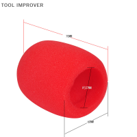 เครื่องมือ IMPROVER 10สีไมโครโฟนไมค์มือถือย่างกระจกรถยนต์กันลมโล่โฟมหุ้มฟองน้ำ