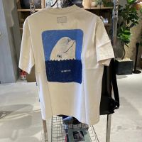 AWTNF Japanese version north face purple standard 5.5oz H/S Graphic whale black bear T-shirt short sleeve Nissan