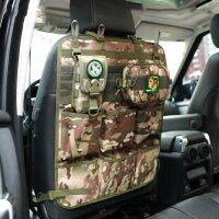 Car Organizer Seat Back Storage Bag Multifunction Camo Hanging Bags Car Stowing Tidying Pocket  Interior Accessories 1 Piece Adhesives Tape