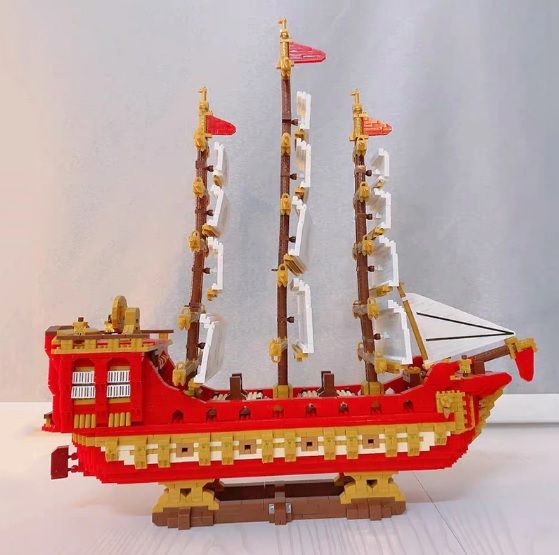 ตัวต่อนาโน-เรือ-sailing-model-4288-pcs-dr-star-no-789-ตัวต่อเรือสำเภาเป็นสัญลักษณ์ของความเจริญรุ่งเรืองทางด้านการค้าขาย-นำมาซึ่งเงินทอง