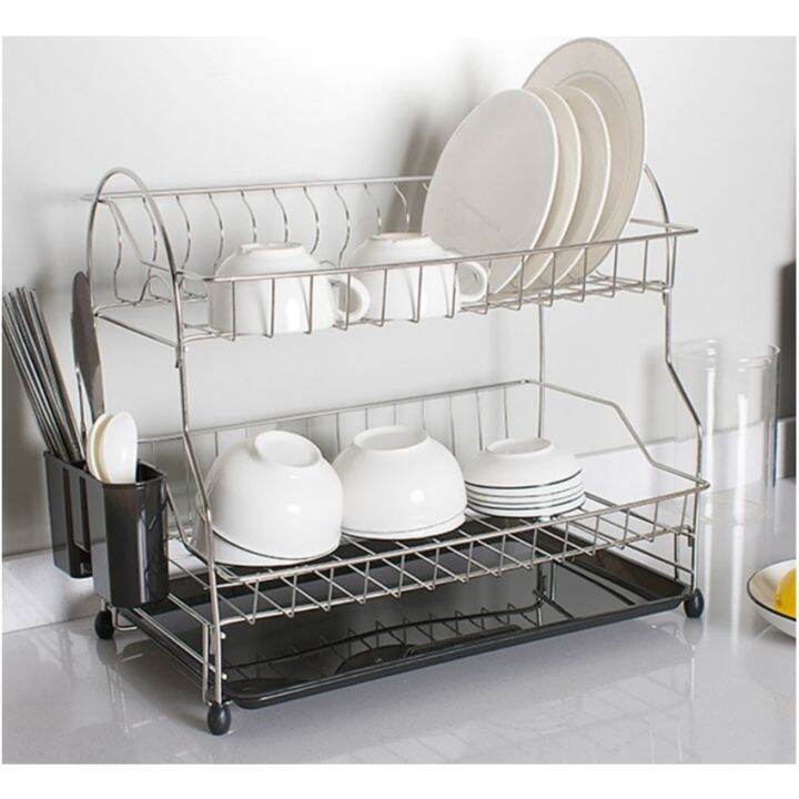 Comet Kitchen Stainless Dish Rack 2 Tier Lazada