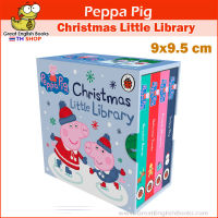 (In Stock) พร้อมส่ง  *ลิขสิทธิ์แท้* หนังสือบอร์ดบุ๊คเล่มเล็ก Peppa Pig: Christmas Little Library