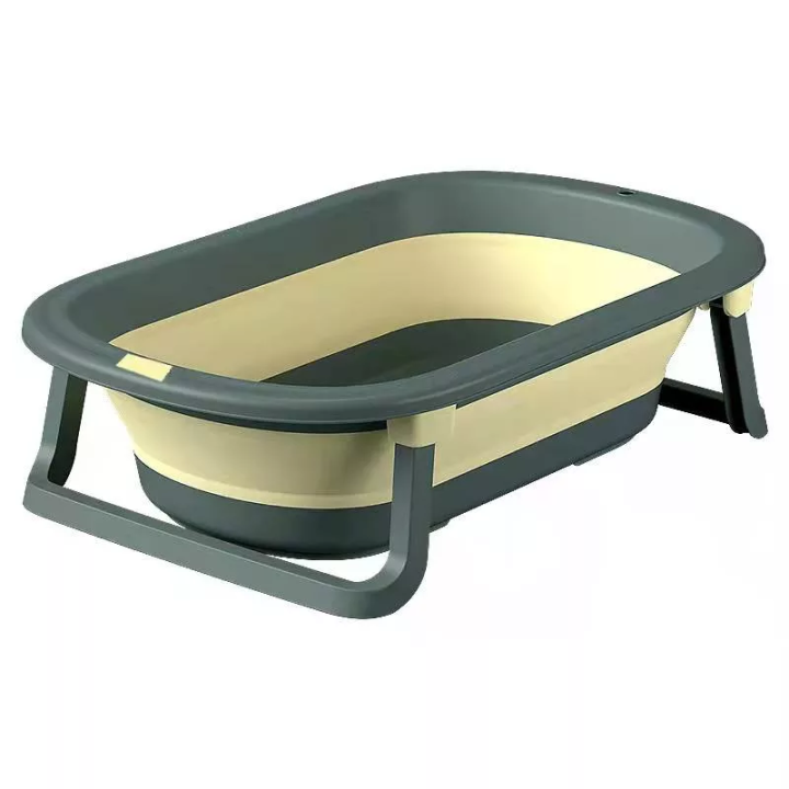 Foldable / Collapsible Baby Bath Tub With Antislip pad Lazada