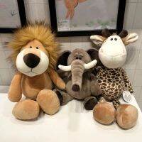 【A Great】 SimulatedAnimals PlushStuffed เหมือนจริงสิงโต TigerMonkey เสือดาว Draccoon ตุ๊กตา Giftdecor