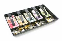 Money Counter case Hard case For Store Classify store Cashier Drawer box 40.4x24.5cm cash drawer tray 5 Compartments