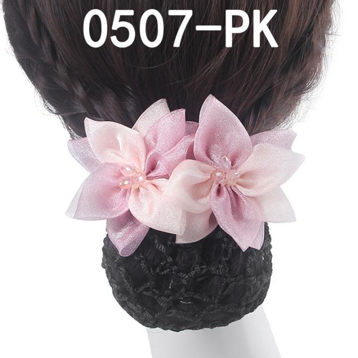 silk-gauze-flower-professional-head-flower-nurse-hotel-waiter-work-hairpin-hair-curling-tool