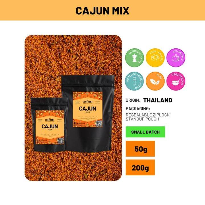 Cajun Seasoning Mix Small Batch 50g 200g (Authentic Herbs Spices