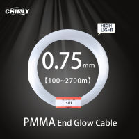 End Glow 0.75มม. ไฟเบอร์ออปติก PMMA สายพลาสติกสำหรับทุกชนิด Led Light Engine Driver เครื่อง DIY เพดาน Starry Sky Lights