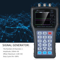 2-in-1 Oscilloscope &amp; Function Signal Generator Dual Channel Oscilloscope Handheld Portable Digital Scope Meter Signal Generator 2CH Digital Storage Oscilloscope 50MHz 100MSa/s