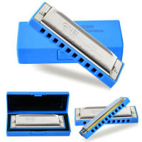 10หลุม Blue Harmonica Key Of C Armonica Diatonica เครื่องดนตรี Blues Harp Harpa เพลง Wind Instrumento Gaita Diatônica