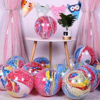 Cloud decoration wedding room layout childrens birthday party ins wind decoration net red planet double-layer agate balloon