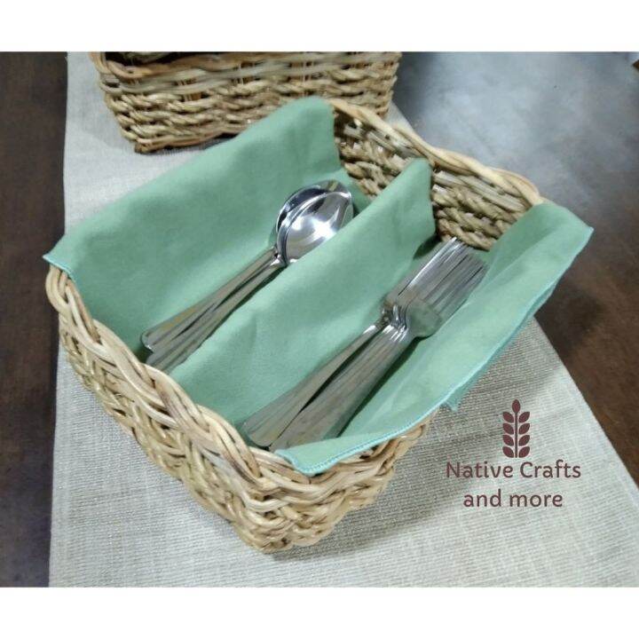 COD Native Organizer /rattan basket/ utensil tray / cutlery organizer