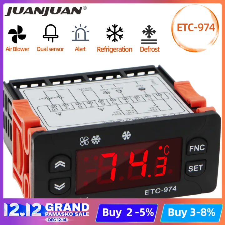 【Free shipping】ETC974 Digital Led Temperature Controller