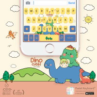 Dino Cuteness : Colourful Keyboard Theme⎮(E-Voucher) for Pastel Keyboard App