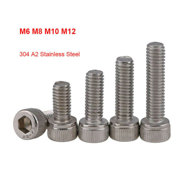 M6 M8 M10 M12 Left Threaded Hexagon Hex Socket Cap Head Screw 304