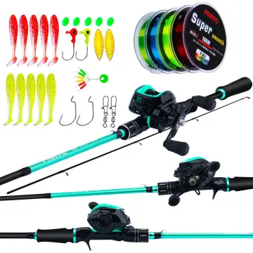 FRRTC Fishing Rod Reel Lure Set Fishing Combos Fishing Rod with 18