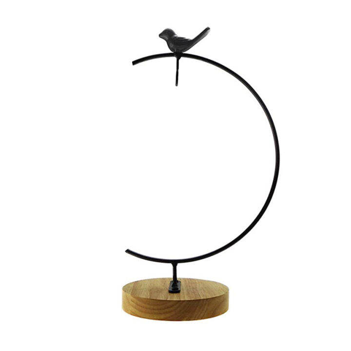 Shaped decorative display rack wrought iron hook rack for hanging glass