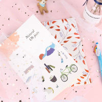 4PCS A5 Cute Cartoon Notebook Paper Cat Pattern Lined Paper Journals Notepad Cute Stationery School Office Supplies Planer 2022