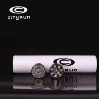 CITYRUN เซรามิกสีขาว608Z รองเท้าอินไลน์สปีดสเก็ต Bea 7ลูก Zro2กรงไนลอนการแข่งขันการแข่งขันที่ราบรื่นและเงียบสงบ