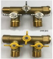 G1/2 inch Brass ball valve four way valve Solar Drain Fill Valve manifold Diverter water valve switch DN15