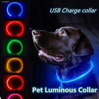 ✶ Led Usb Dog Collar Pet Dog Collar Night Dog Collars Glowing Luminous Rechargeable Led Night Safety Colier Lumineux Pour Chien