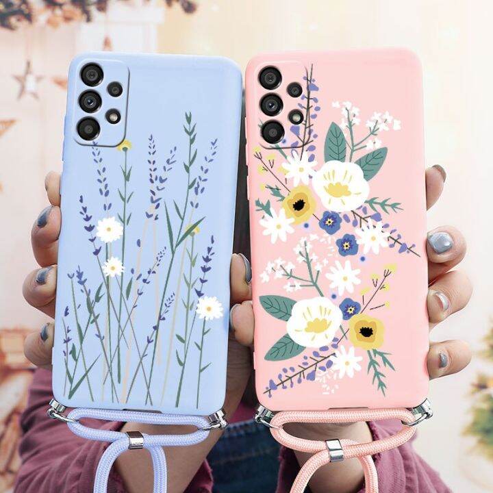 สำหรับ-samsung-galaxy-a13-4g-เคส6-6-ซิลิโคนนิ่ม-tpu-เคสมือถือสำหรับ-samsung-a13สายคล้องคอ-a135f-เชือก-carterfa-เคสโทรศัพท์วิบวับ