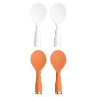 ๑▩☄ 4Pcs Plastic Rice Spoons Plastic Scoop Restaurant Kitchen Non-stick Supplies (Assorted Color)