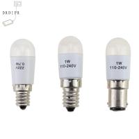 DRDIPR 1ชิ้น E12 E14 BA15D LED สกรูใน สำหรับจักรเย็บผ้า หลอด LED แสงเย็บผ้า หลอดไฟ อุปกรณ์เย็บผ้า ไฟ LED