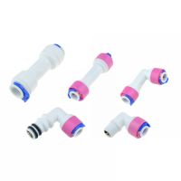 ✈❦✼ RO Water Elbow Straight Check Valve Quick Coupling Fitting 1/4 3/8 Hose 1/8 quot; Male Reverse Osmosis System Plastic Pipe Connector