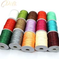 【YD】 1mm Waxed Cotton Cord 15 Meters/Lot Thread String Necklace Rope Jewelry Making