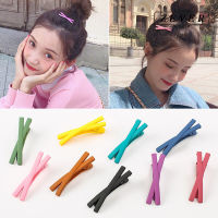 [ACC] เกาหลีสี Cross Hairclip Hairpin เรขาคณิตผมสีแมทท์ Pin คลิปผมหวานสาวเครื่องประดับอุปกรณ์ตกแต่งผมอุปกรณ์ตกแต่งผู้หญิง