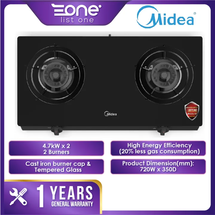 Midea Portable Tabletop 4.7kW Gas Cooking Stove MGST211G Lazada