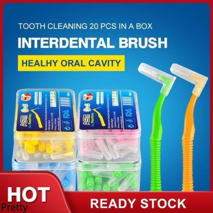 Pretty 【In Stock】20PCS Orthodontic Tooth Brushing Clean Interdental L