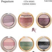 Phấn mắt 3 màu Vacosi hộp tròn - VACOSI TRIO EYESHADOW 9 tone màu Pegastore