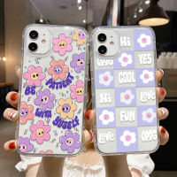 ?ส่งไว/สั่งเลย⚡ดอกไม้น่ารัก เคส For iPhone 14 14Promax 11 12 13 Pro Max X XR XS Max XR 7 8 Plus SE 2020 เคสไอโฟน11 เคสโทรศัพท์ TPU นุ่มบางพิเศษ