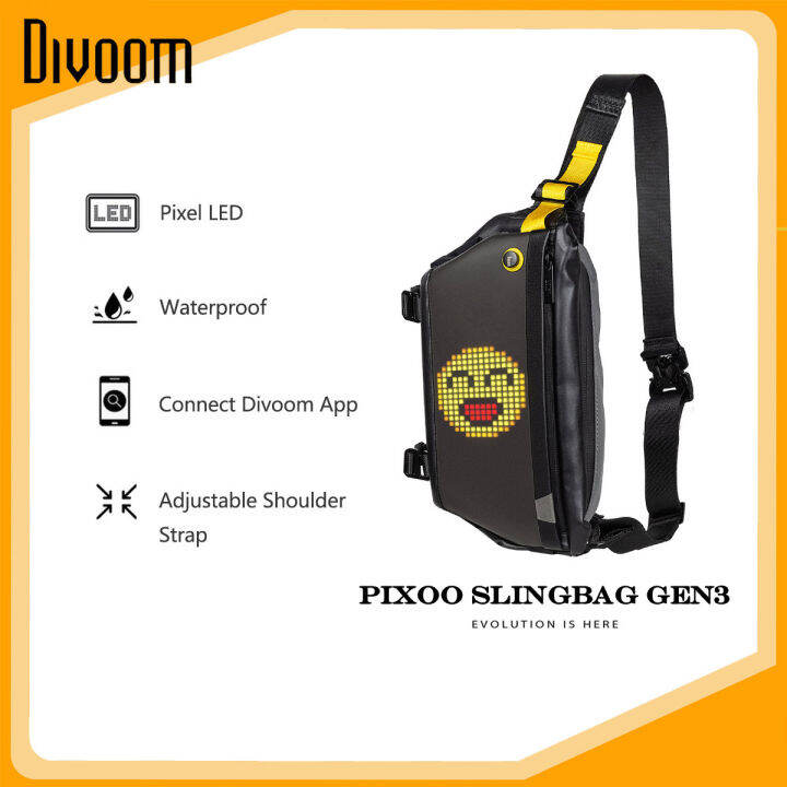 Divoom Sling Bag-V Pixel Art LED Sling Bag