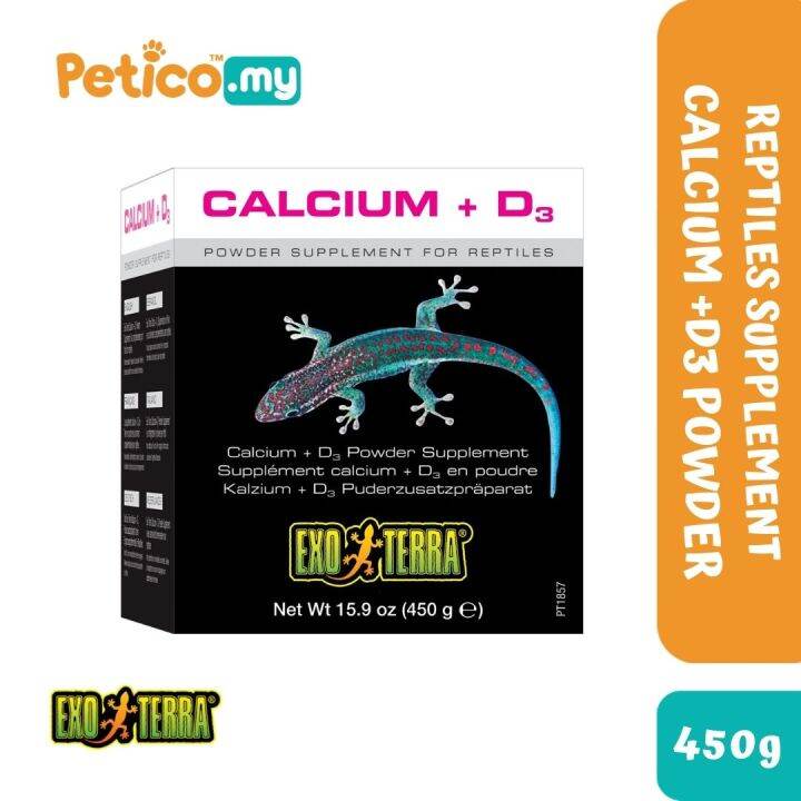 EXOTERRA Calcium +D3 Powder for Reptiles 450G Lazada