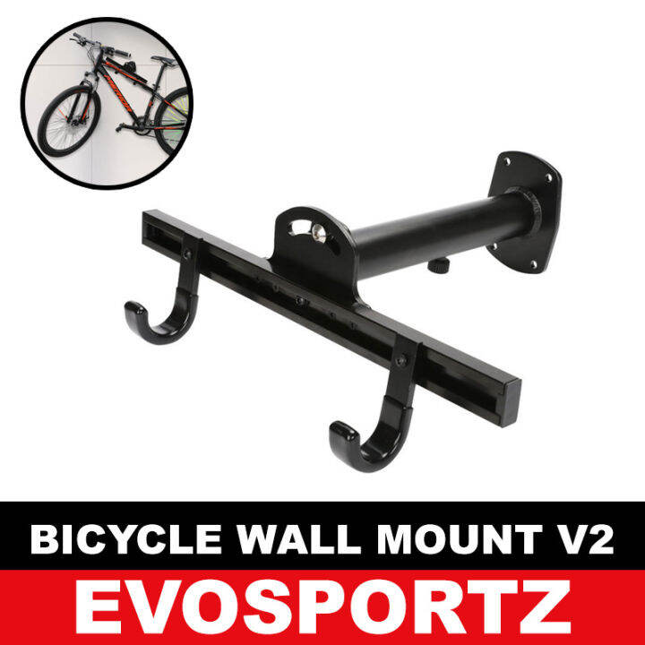 Bicycle Wall Mount V2 Black Bike Storage Hanger Hook Lazada Singapore