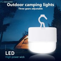 Portable Led Camping Light USB Rechargeable Emergency Lamp Bulbs Home Decor Outdoor Hanging Tent Lamp BBQ Hiking Camping Lantern